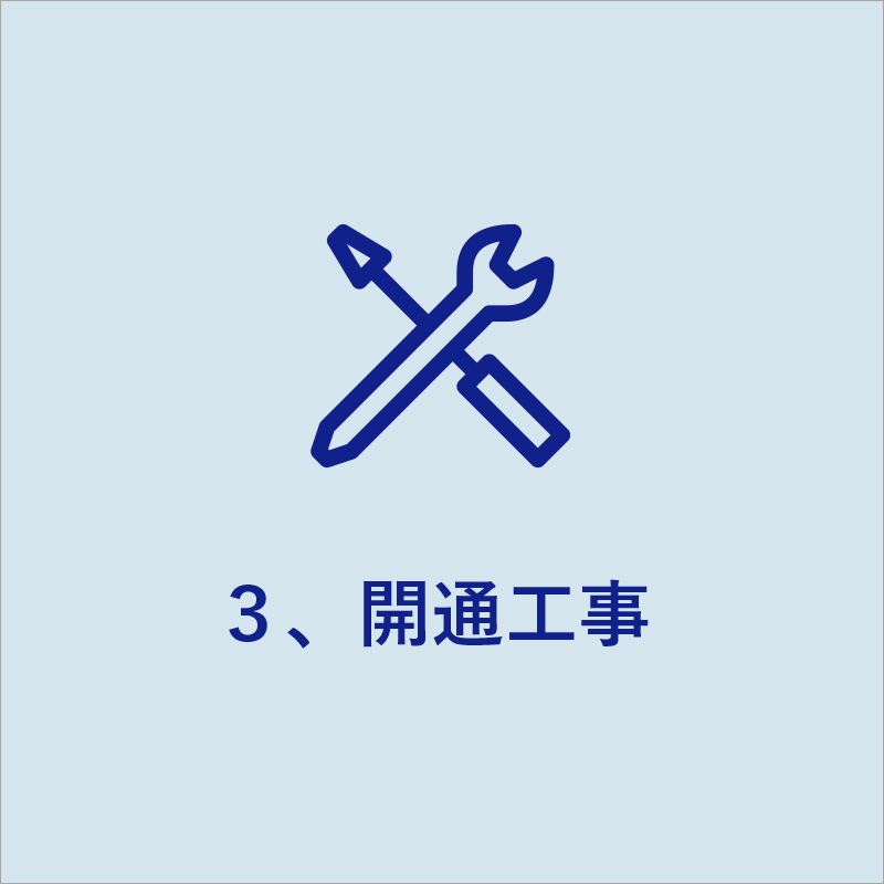 開通工事